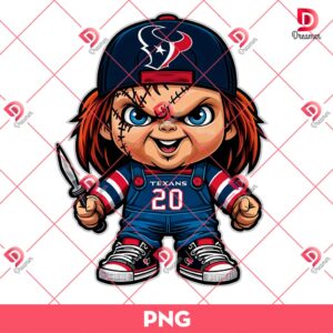 Houston Texans Chucky Player Football PNG, Houston Texans NFL Football PNG