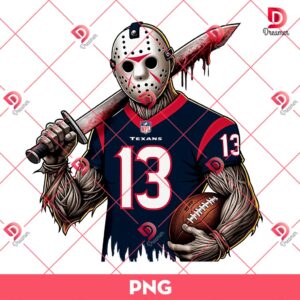 Houston Texans Jason Voorhees Player Football PNG, Houston Texans NFL Football PNG