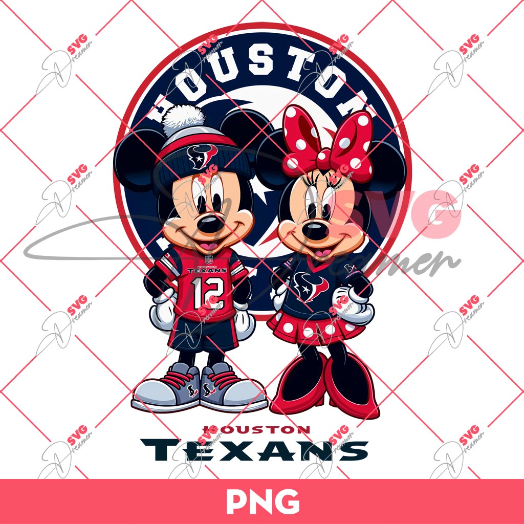Houston Texans NFL Mickey And Minnie PNG, Disney Football PNG 1 Houston Texans NFL Mickey And Minnie PNG, Disney Football PNG