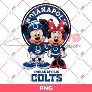 Indianapolis Colts NFL Mickey And Minnie PNG, Disney Football PNG