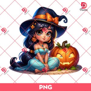 Jasmine Princess Witch Halloween PNG, Disney Princess Halloween PNG