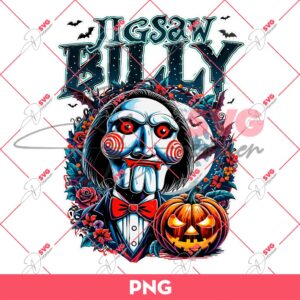 Jigsaw Billy Halloween PNG, Horror Characters PNG