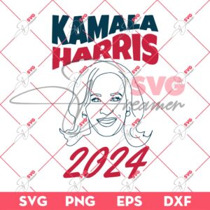 Kamala Harris 2024 SVG PNG, Vintage Kamala Harris Presidential Election PNG SVG