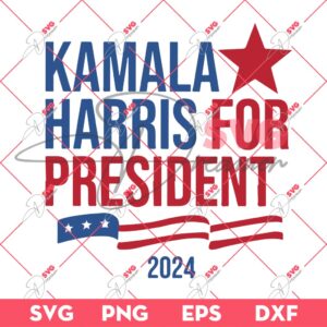 Kamala Harris For President 2024 SVG PNG, Election 2024 SVG PNG