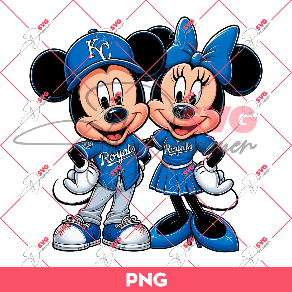 Kansas City Royals Mickey Minnie PNG, Disney Mickey And Minnie Mouse MLB Baseball PNG 1 Kansas City Royals Mickey Minnie PNG, Disney Mickey And Minnie Mouse MLB Baseball PNG
