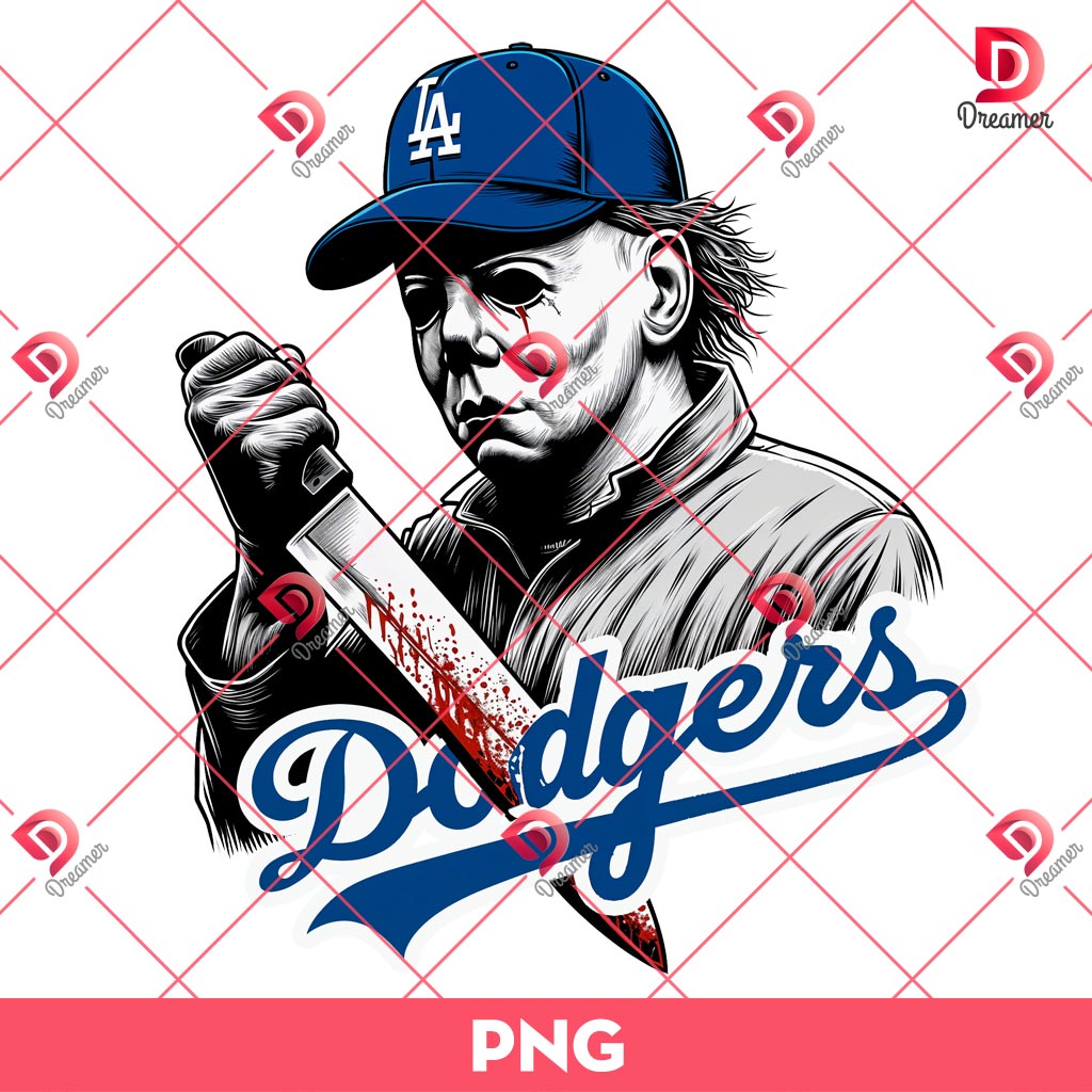 Original Michael Myers LA Dodgers PNG, Dodgers Halloween 2026 PNG, Horror Characters Los Angeles Baseball PNG 1 Original Michael Myers LA Dodgers PNG, Dodgers Halloween 2026 PNG, Horror Characters Los Angeles Baseball PNG