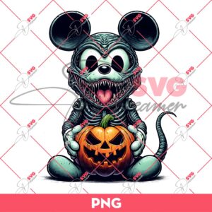 Mickey Mouse Horror Alien PNG, Disney Halloween PNG, Mickey Horror Character PNG