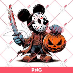 Mickey Mouse Jason Voorhees PNG, Disney Halloween PNG, Horror Character PNG