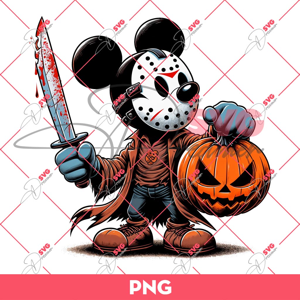 Mickey Mouse Jason Voorhees PNG, Disney Halloween PNG, Horror Character PNG 1 Mickey Mouse Jason Voorhees PNG, Disney Halloween PNG, Horror Character PNG