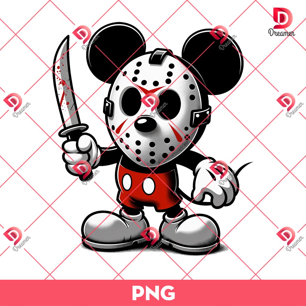 Mickey Halloween PNG Bundle, Disney Horror Character Mickey Mouse PNG, Disney Halloween 2026 PNG Bundle 13 Mickey Mouse Jason Voorhees PNG, Disney Mickey Halloween PNG, Horror Character Halloween PNG