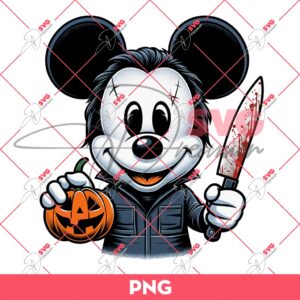 Mickey Mouse Michael Myers PNG, Disney Halloween PNG, Horror Character PNG