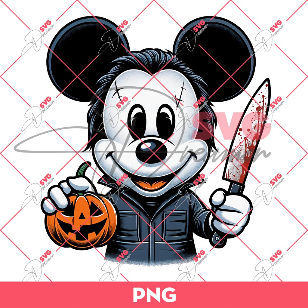 Mickey Mouse Michael Myers PNG, Disney Halloween PNG, Horror Character PNG 1 Mickey Mouse Michael Myers PNG, Disney Halloween PNG, Horror Character PNG