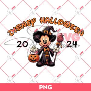 Mickey Mouse Witch Halloween PNG, Disney Halloween 2024 PNG