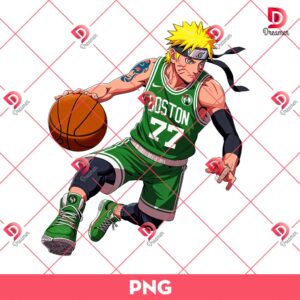 Naruto Boston Celtics Player PNG, Naruto NBA Basketball PNG
