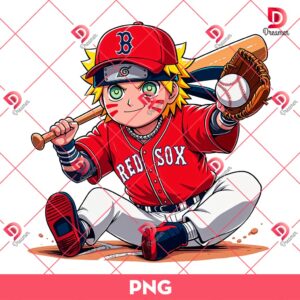Naruto Boston Red Sox Player PNG, Naruto MLB Baseball PNG