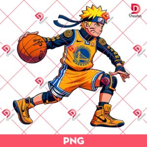 Naruto Golden State Warriors Player PNG, Naruto NBA Basketball PNG