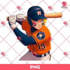 Naruto Houston Astros Player PNG, Naruto MLB Baseball PNG