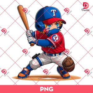 Naruto Texas Rangers Player PNG, Naruto MLB Baseball PNG