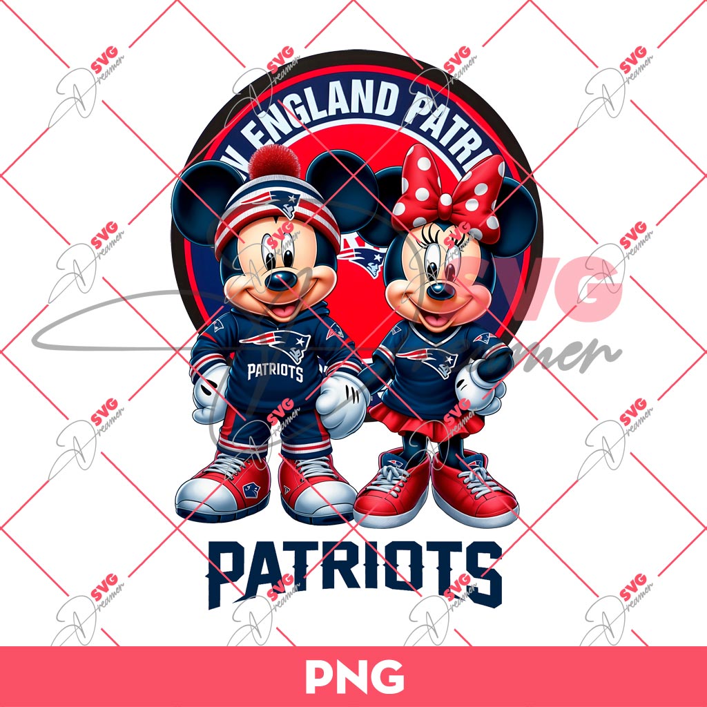 New England Patriots NFL Mickey And Minnie PNG, Disney Football PNG 1 New England Patriots NFL Mickey And Minnie PNG, Disney Football PNG