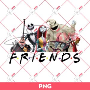 Nightmare Before Christmas Friends PNG, Halloween PNG, Horror Characters Halloween PNG