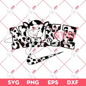 Nike Dairy Cow SVG PNG, Milk Cow Nike SVG PNG