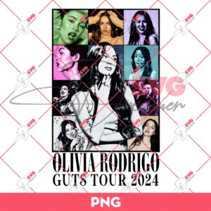 Olivia Rodrigo Guts Tour 2024 PNG, Olivia Rodrigo Music Concert 2024 PNG