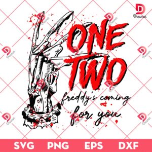 One Two Freddy Coming For You SVG PNG, Horror Character Halloween SVG PNG, Freddy Krueger SVG PNG