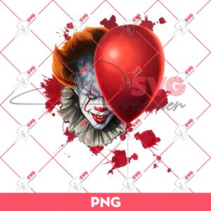 Pennywise Halloween PNG, Horror Character Halloween PNG