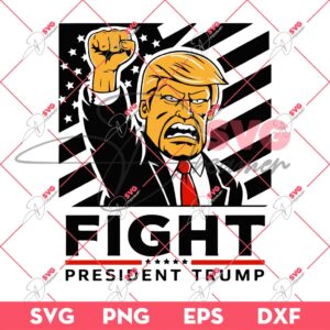 Simpson Fight President Trump SVG PNG, Trump 2024 SVG PNG