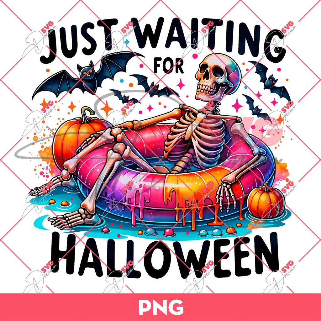 Skeleton Just Waiting For Halloween PNG, Skeleton Summer PNG 1 Skeleton Just Waiting For Halloween PNG, Skeleton Summer PNG