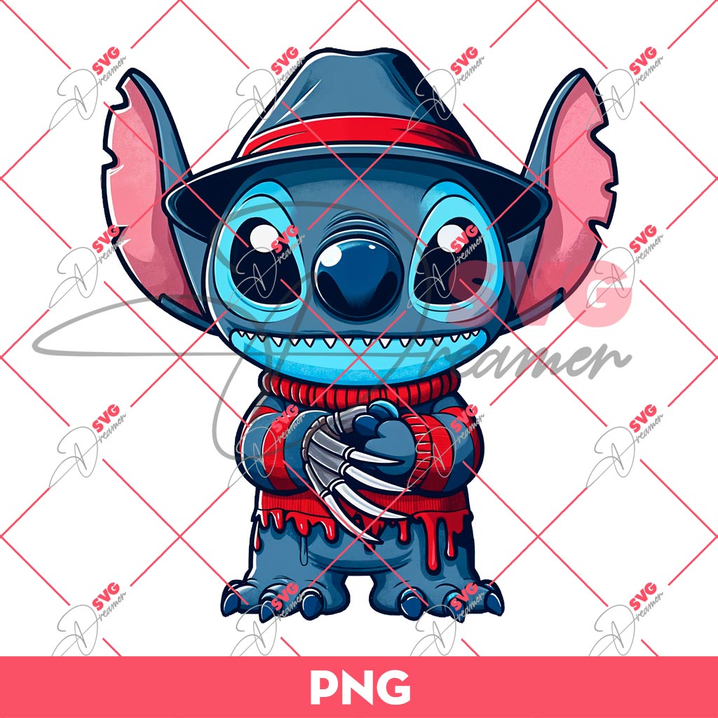 Bundle Stitch 2026 Horror Characters PNG, Stitch Halloween 2026 PNG Bundle, Disney Stitch Horror Friends Bundle PNG 12 Stitch Freddy Krueger Halloween PNG, Horror Character Halloween PNG