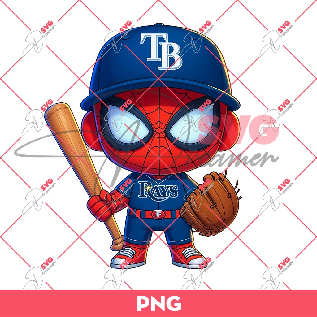 Tampa Bay Rays Spiderman PNG, Baby Spiderman MLB Baseball PNG 2 Tampa Bay Rays Spiderman PNG, Baby Spiderman MLB Baseball PNG