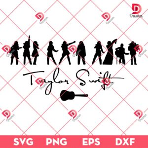Taylor Swift SVG PNG, Swiftie Silhouette SVG PNG, Swiftie Eras Tour SVG PNG