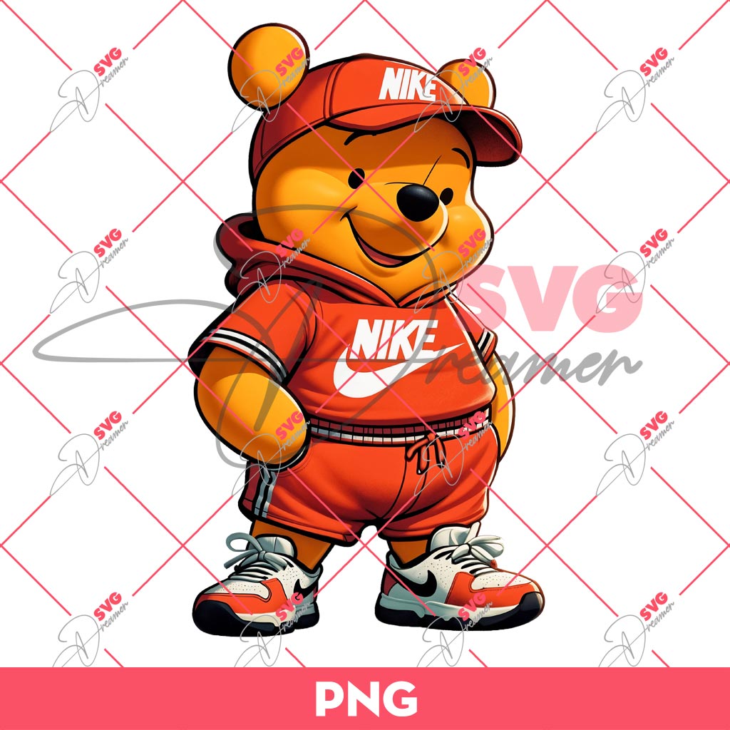 Winnie The Pooh Wearing Nike Outfits PNG, Disney Characters PNG 1 Winnie The Pooh Wearing Nike Outfits PNG, Disney Characters PNG