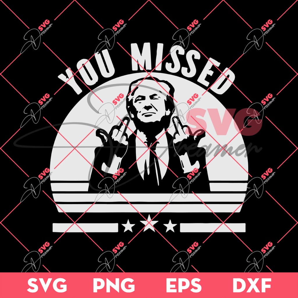 Bundle Trump Assassination PNG, Trump Shooting PNG, Trump Fight PNG Bundle (Over 100+ Designs) 40 You Missed Trump SVG PNG, President Trump Shooting SVG, Assassination Trump 2024 SVG PNG