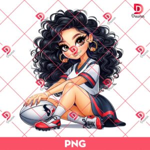 Bundle Cartoon Girl Houston Astros Texans PNG, Cute Chicana Girl Sport PNG 49 Cute Cartoon Girl NFL Texans PNG, Houston Texans Girl Football PNG