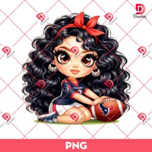 Bundle Cartoon Girl Houston Astros Texans PNG, Cute Chicana Girl Sport PNG 51 Cute Cartoon Girl NFL Texans PNG, Houston Texans Girl Football PNG