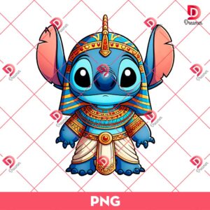 Ancient Egyptian Stitch PNG, Stitch Pharaoh PNG