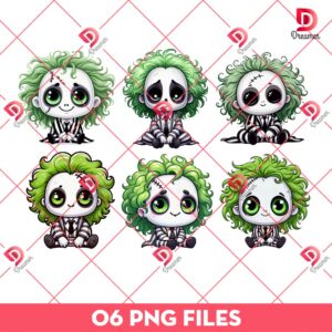 Baby Beetlejuice PNG, Cute Chibi Beetlejuice PNG