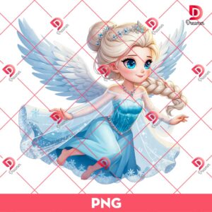 Baby Elsa Angel PNG, Disney Princess Angel PNG