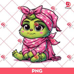 Baby Grinch PNG, Cute Grinch Pink Outfits PNG 8 Baby Grinch PNG, Cute Grinch Pink Outfits PNG