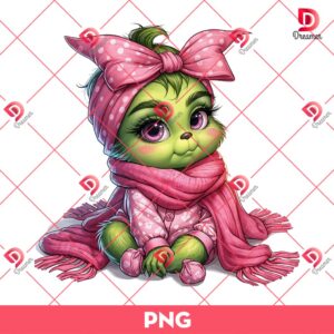 Baby Grinch PNG, Cute Grinch Pink Outfits PNG 9 Baby Grinch PNG, Cute Grinch Pink Outfits PNG