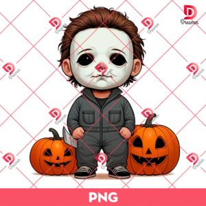 Baby Michael Myers Halloween PNG, Cute Horror Character Halloween PNG