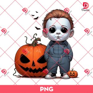 Baby Michael Myers Halloween PNG, Cute Horror Killer PNG