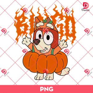 Bingo Pumpkin Halloween PNG, Bluey Halloween PNG