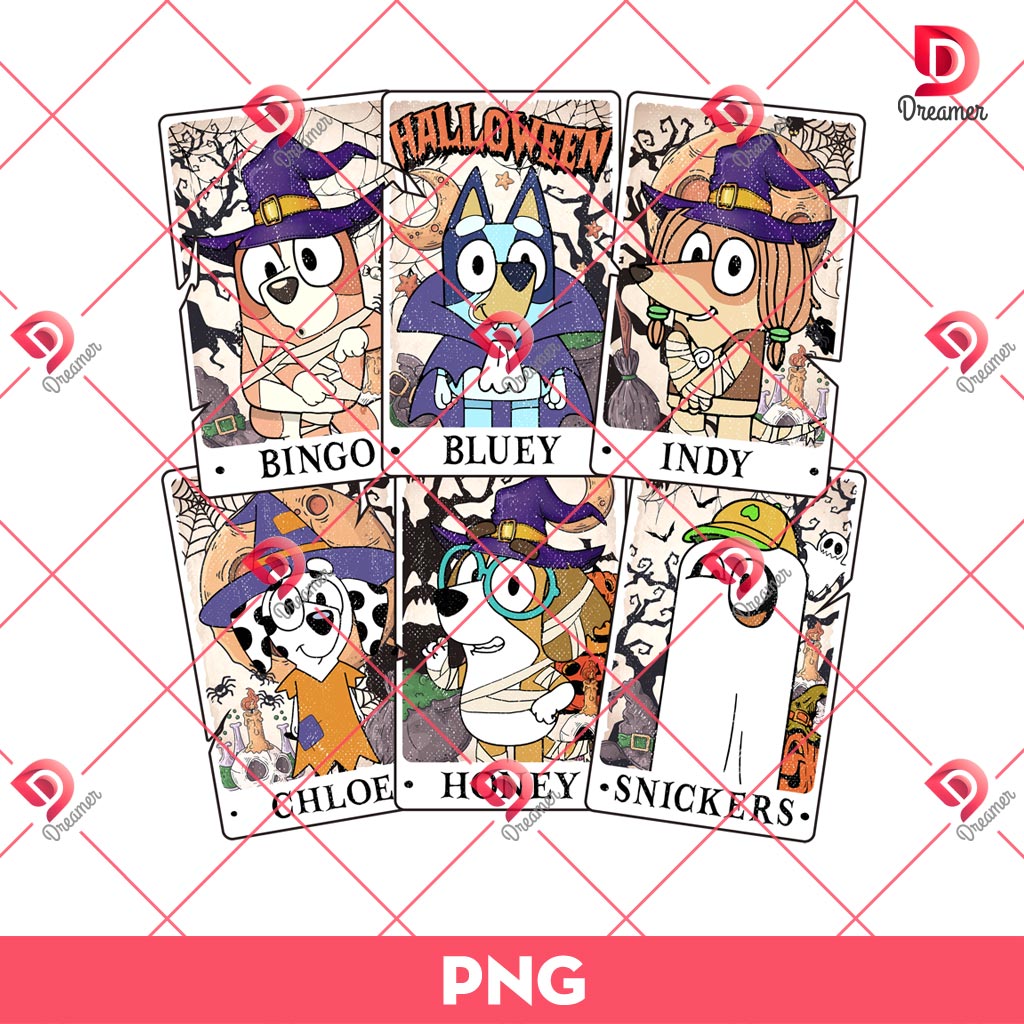 Bluey And Friends Halloween PNG, Bluey Cards Halloween PNG 1 Bluey And Friends Halloween PNG, Bluey Cards Halloween PNG