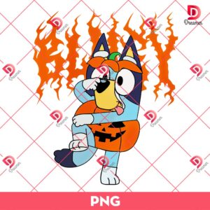 Bluey Pumpkin PNG, Bluey Halloween PNG