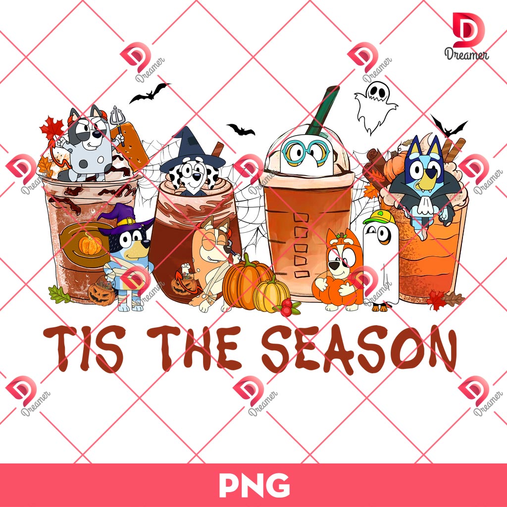 Bluey Tis The Season PNG, Fall PNG, Halloween PNG 1 Bluey Tis The Season PNG, Fall PNG, Halloween PNG