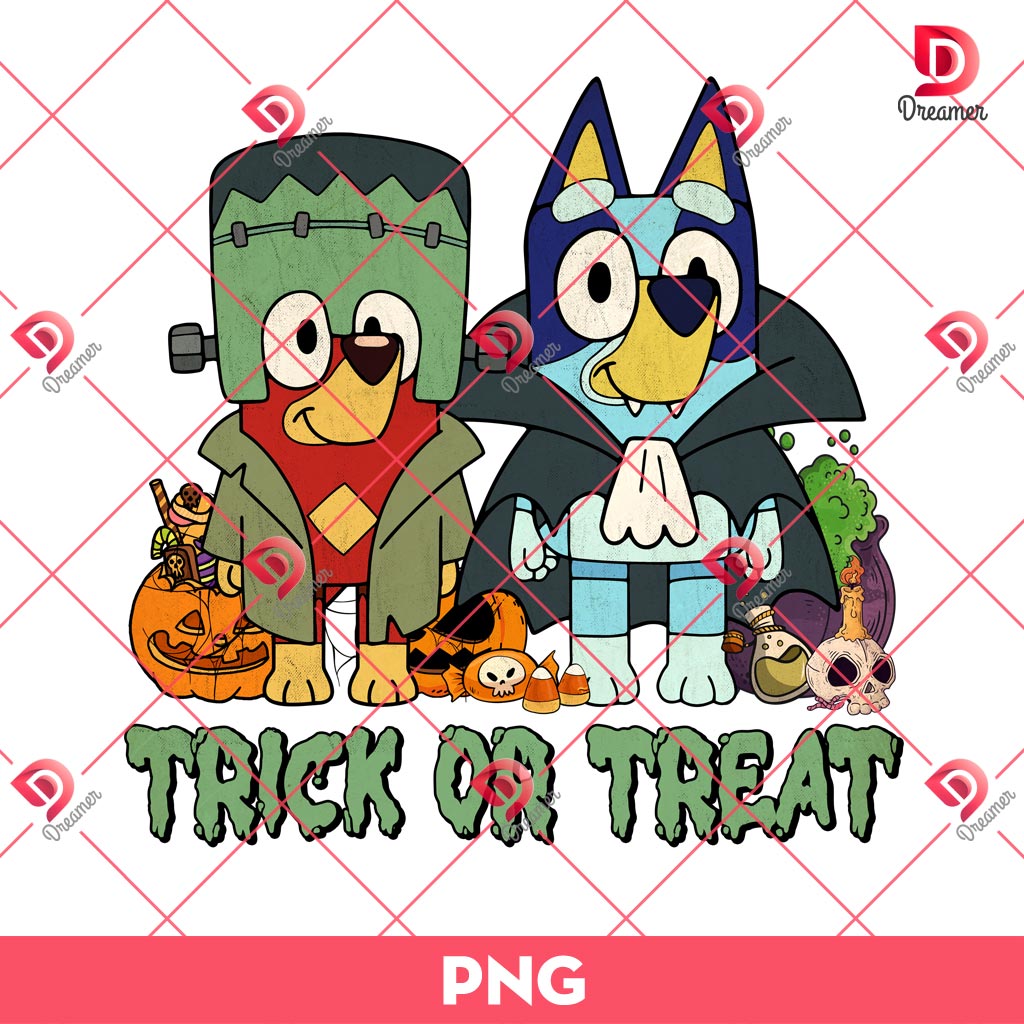 Bluey Trick Or Treat PNG, Bluey Halloween PNG, Bingo Halloween PNG 1 Bluey Trick Or Treat PNG, Bluey Halloween PNG, Bingo Halloween PNG