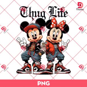 Chicano Mickey And Minnie PNG, Mickey Minnie Thug Life PNG